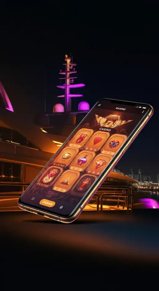 Interface de jeu Golden Panda Casino sur mobile affichant des machines à sous, une section de paris sportifs et un casino en direct, représentant la diversité de l'offre.